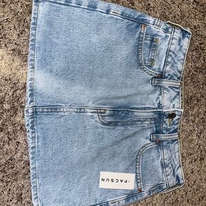 PacSun Light Blue Denim Women's Mini Skirt